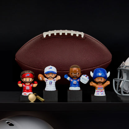 Little People Collector x NFL Buffalo Bills Set - Bộ Mô Hình Nhân Vật Thể Thao - Mattel - Hình ảnh chi tiết 2