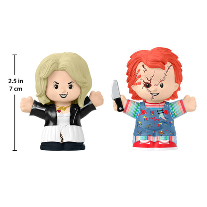 Little People Collector Bride of Chucky Movie Special Edition Set - Mô hình Figure Chucky & Tiffany - Mattel (HYM23) - Hình ảnh bổ sung 7