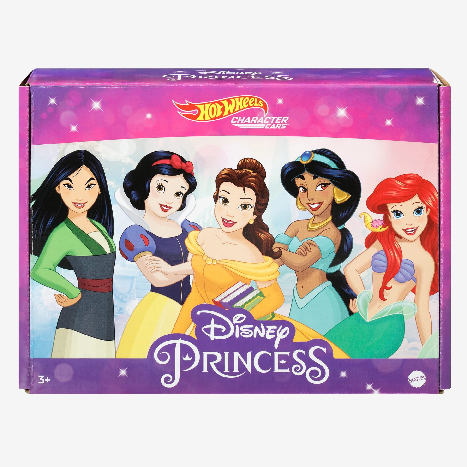 Hot Wheels Disney Princess Character Cars 5-Pack - Bộ 5 Xe Mô Hình Công Chúa Disney - Mattel HGP05 - Hình ảnh chi tiết 2
