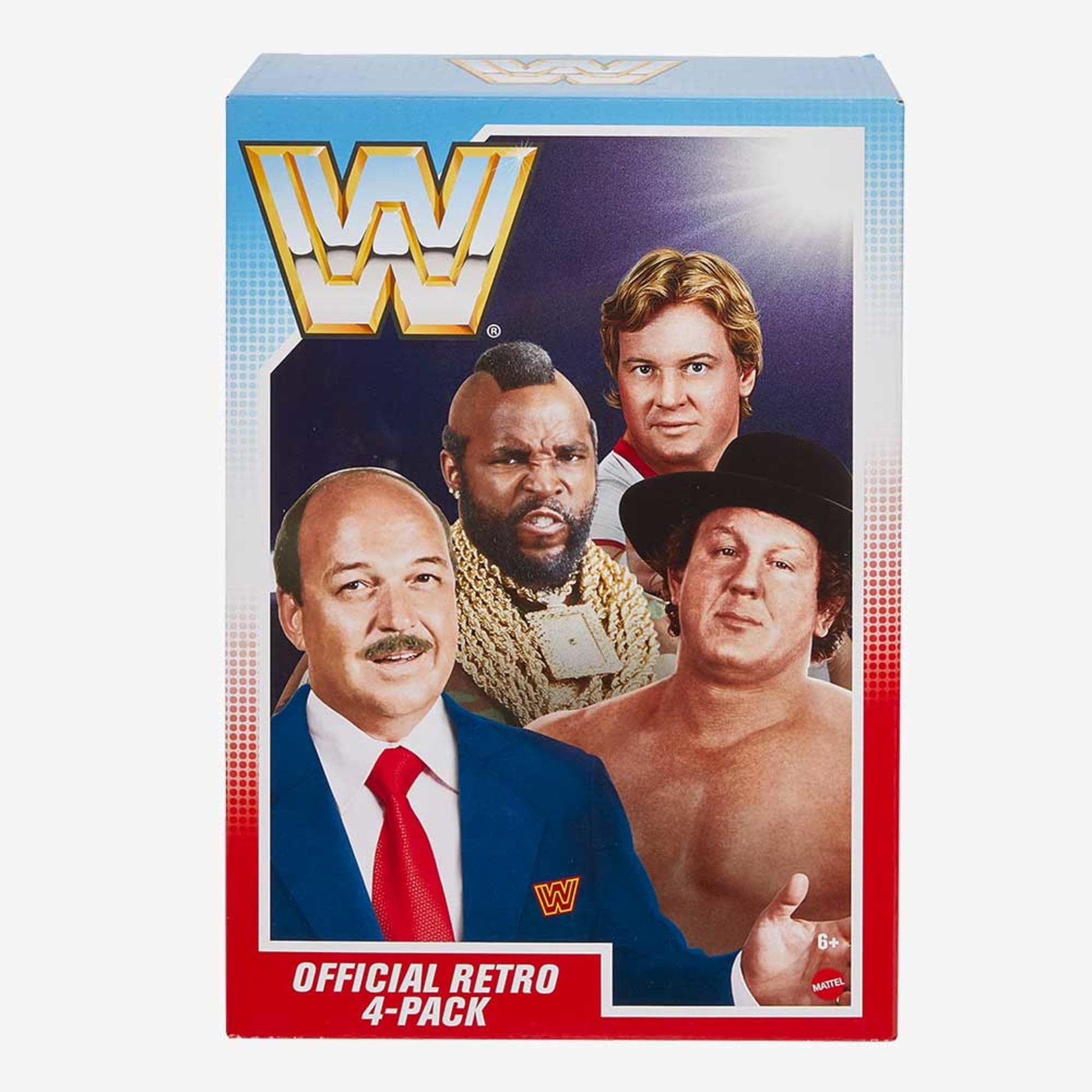WWE Retro Figures Set Wave 1 - Bộ 4 Mô Hình Đấu Sĩ Huyền Thoại - Mattel Creations Mattel - ảnh 2 - Action Figure Set