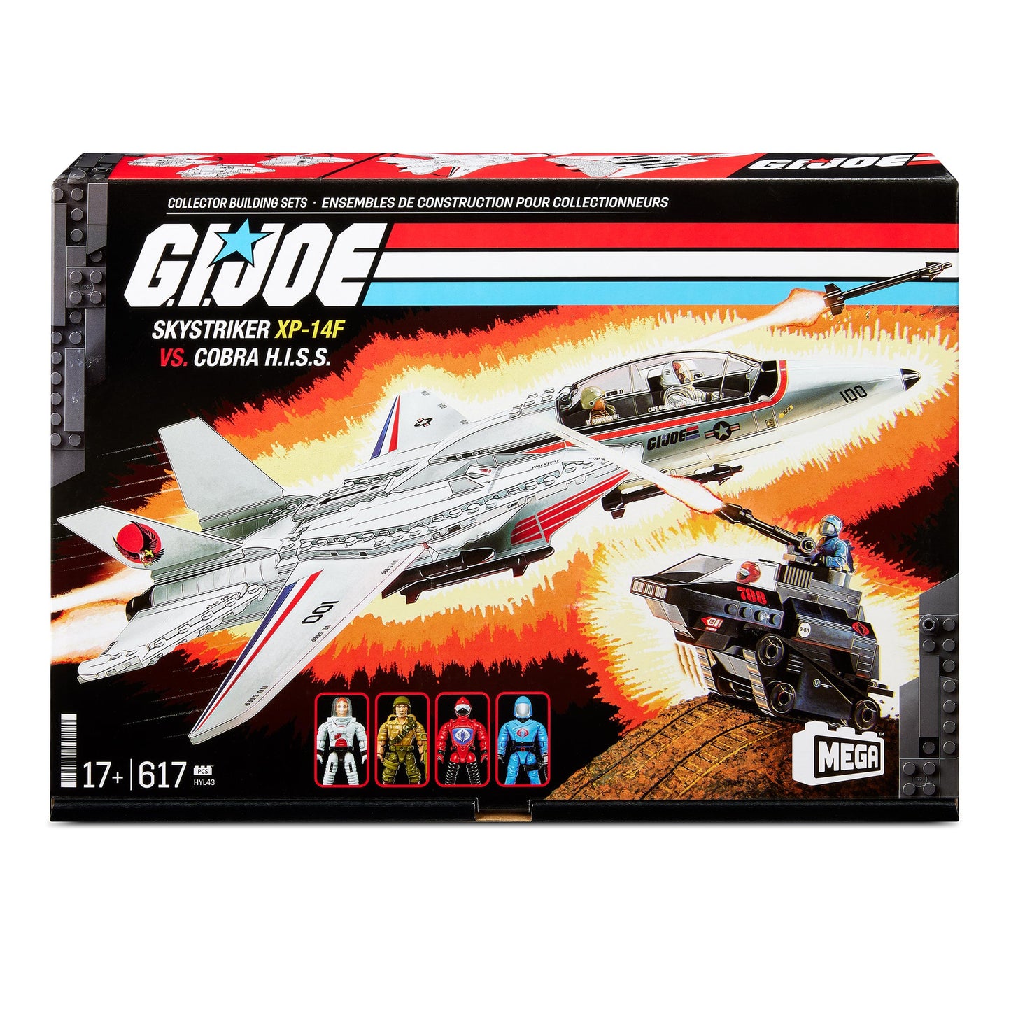 MEGA G.I. JOE Skystriker vs. COBRA H.I.S.S. Building Set - Bộ Đồ Chơi Lắp Ráp Sưu Tầm G.I. Joe - MEGA Mattel
