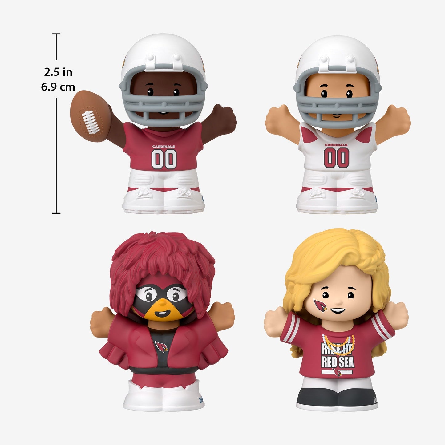 Little People Collector x NFL Arizona Cardinals Set - Bộ Mô Hình Nhân Vật Sưu Tập - Mattel - Hình ảnh bổ sung 8