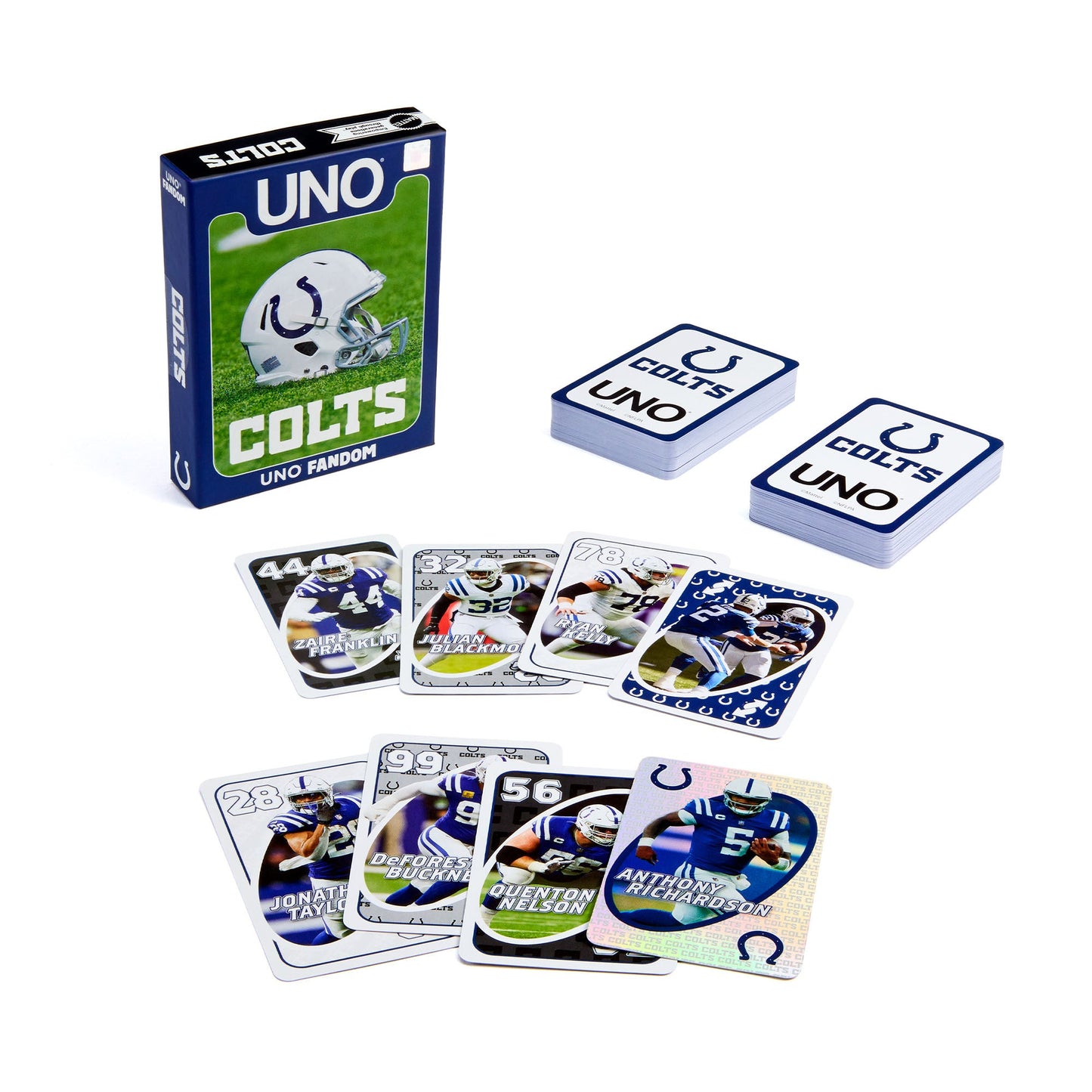 UNO Fandom NFL Indianapolis Colts Game Deck - Board Game Thẻ Bài Thể Thao - Mattel - Hình ảnh sản phẩm
