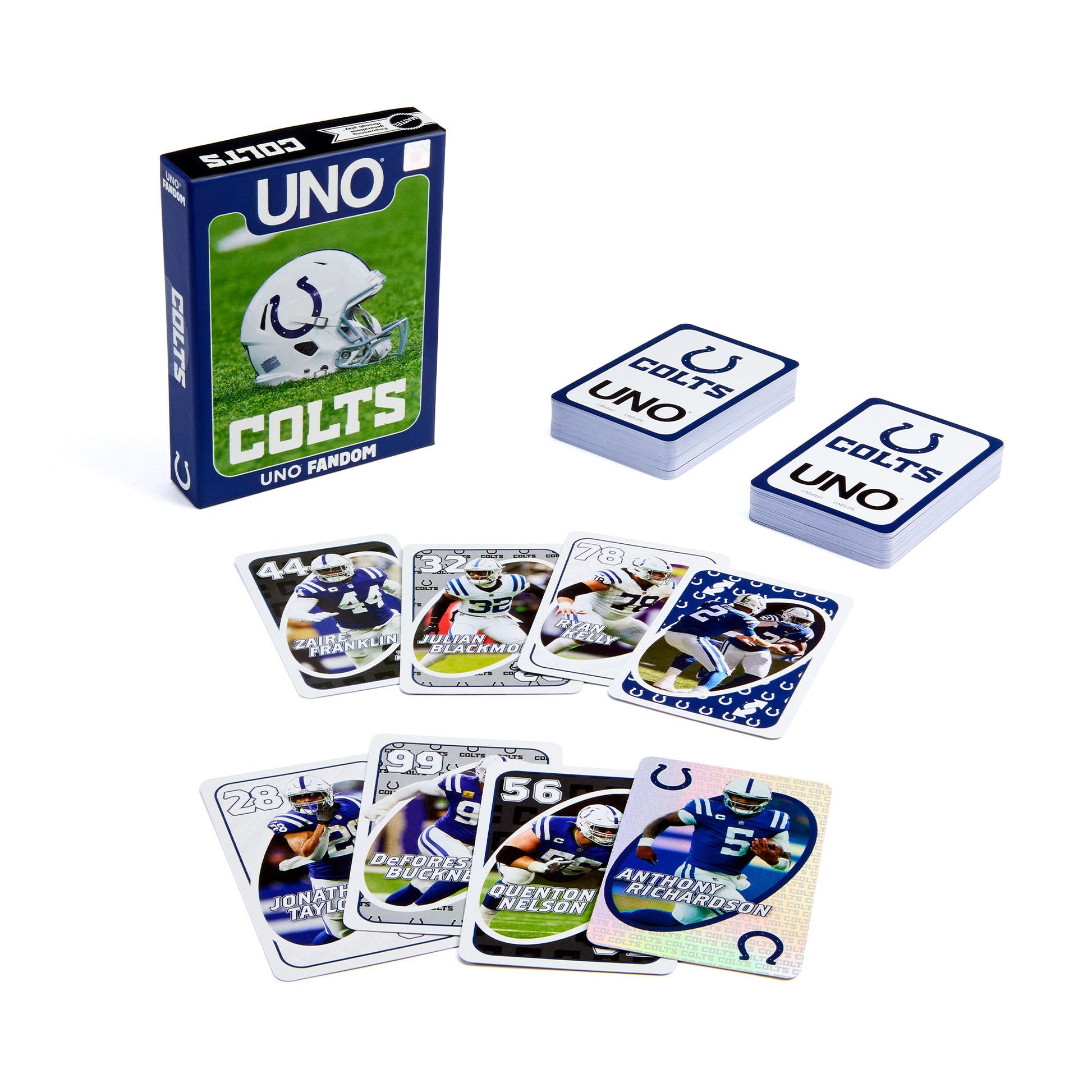 UNO Fandom NFL Indianapolis Colts Game Deck - Board Game Thẻ Bài Thể Thao - Mattel - Hình ảnh sản phẩm