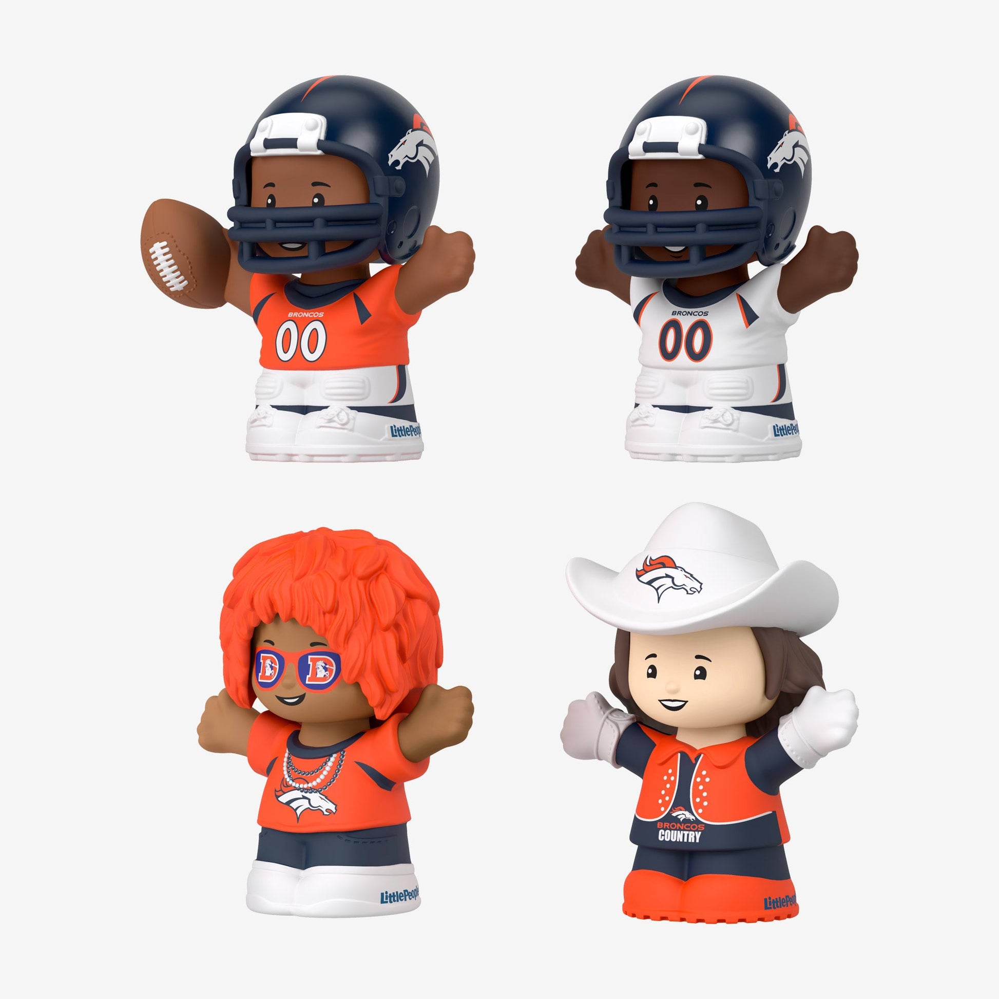 Little People Collector x NFL Denver Broncos Set - Bộ Mô Hình Sưu Tầm NFL - Mattel HNJ41 - Hình ảnh bổ sung 5