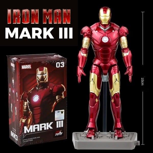 Mô hình Marvel - Iron Man Mark III - 4 Inch - ZD Toys - ZM21