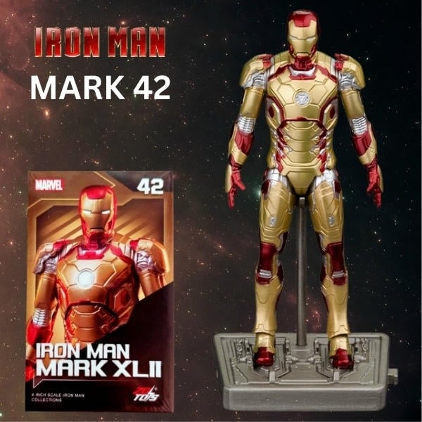 Mô hình Marvel - Iron Man Mark XLII MK42 (4 Inch) - ZD Toys - ZM25