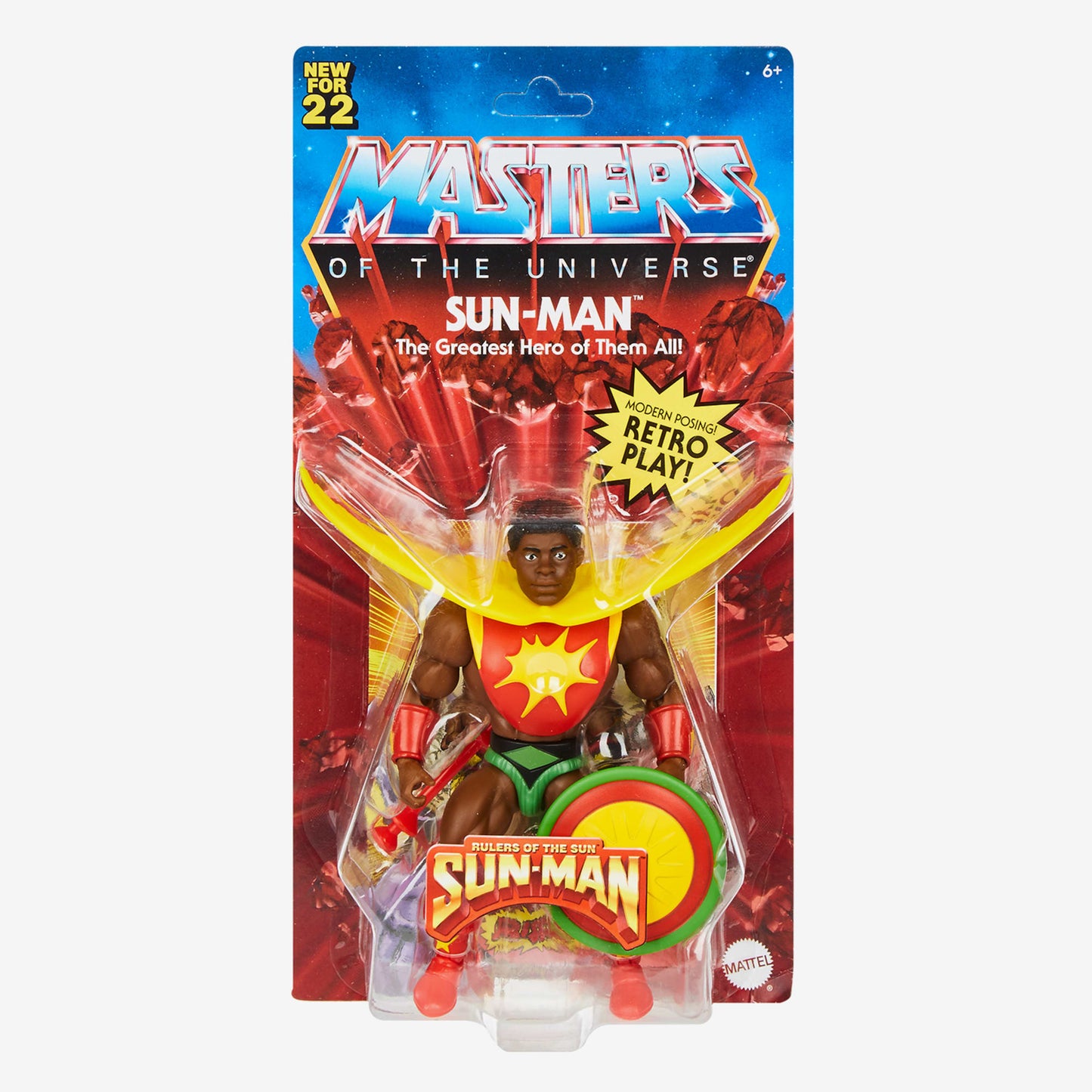 Masters of the Universe Origins Sun-Man Action Figure - Mô Hình Nhân Vật Sưu Tầm Mattel - Hình ảnh bổ sung 6