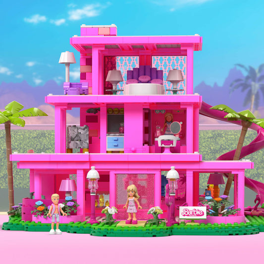 MEGA Barbie The Movie Replica DreamHouse Building Kit - Bộ Lắp Ráp Mô Hình Ngôi Nhà Mơ Ước Barbie - Mattel HPH26