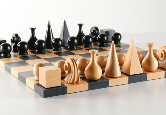 Man Ray Chess Set - Board and Pieces - Bộ Cờ Vua Gỗ Nghệ Thuật Cao Cấp - Chess House