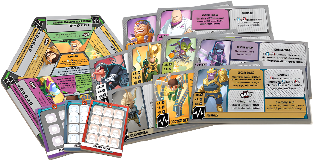 Marvel United: Classic Cardboard Villain Dashboards (Kickstarter Special)