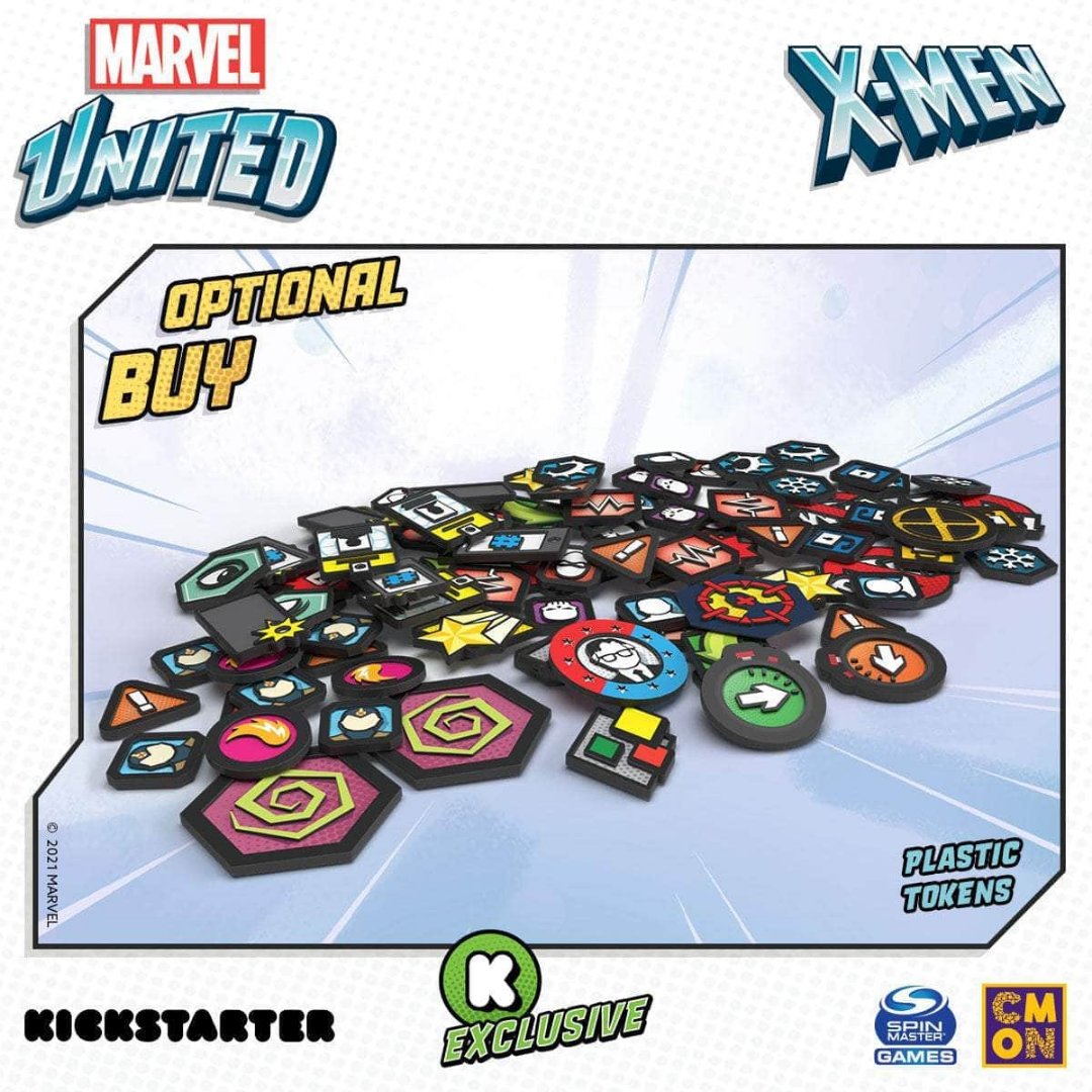 Marvel United: Classic & X-Men Plastic Token Pack (Kickstarter Special)
