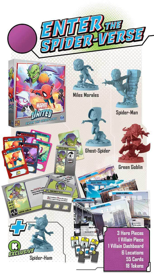 Marvel United: Enter the Spider-verse Expansion Plus Spider-Ham (Kickstarter Special)