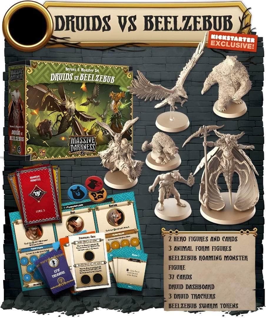 Massive Darkness: MD2 Druids Vs Beelzebub (Kickstarter Special)