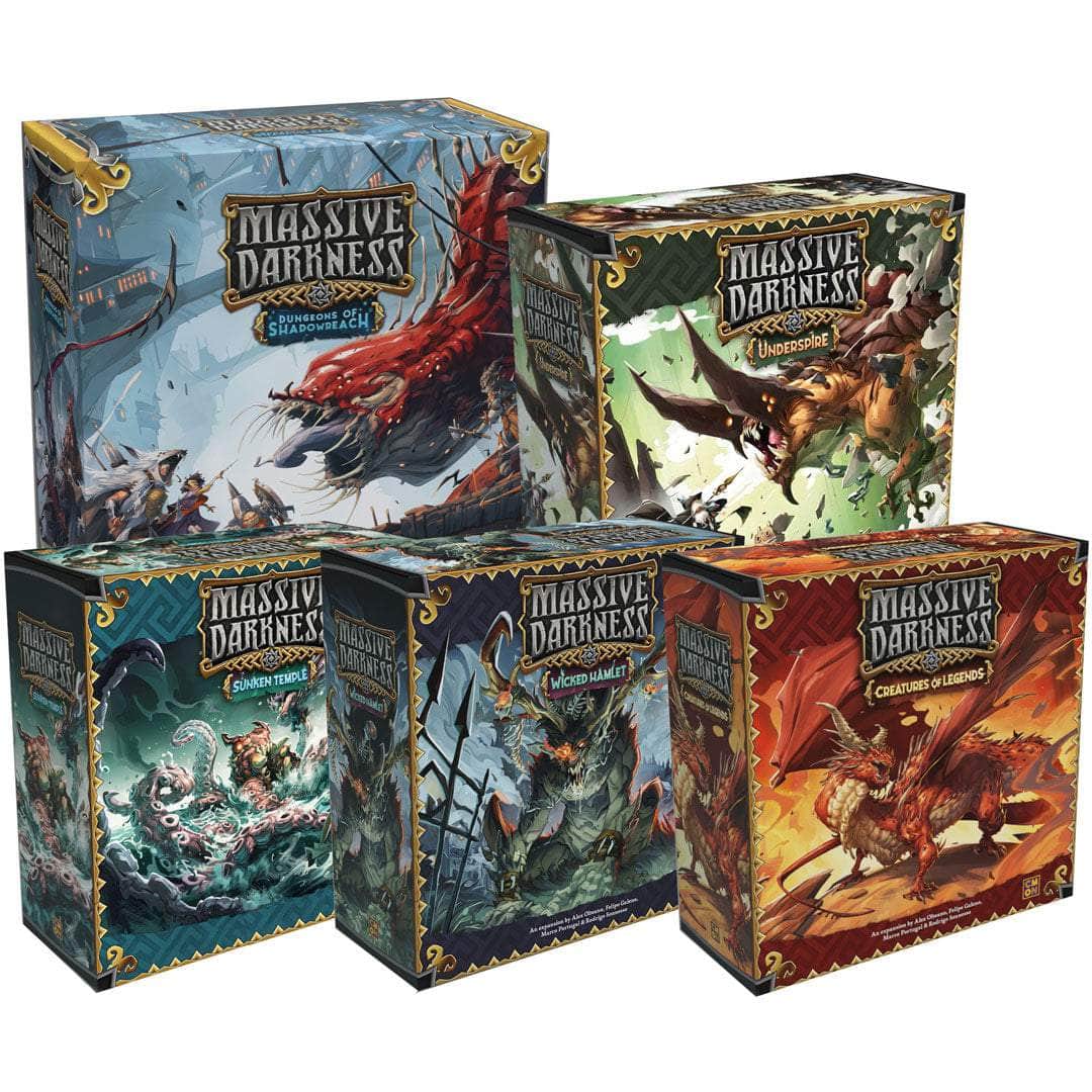 Massive Darkness: Dungeons of Shadowreach Dragons Hoard Gameplay All-In Pledge (Kickstarter Pre-Order Special)