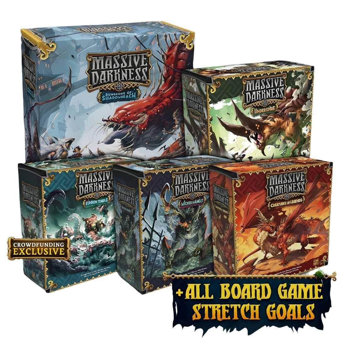 Massive Darkness: Dungeons of Shadowreach Dragons Hoard Gameplay All-In Pledge (Kickstarter Pre-Order Special)