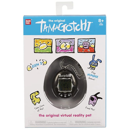 Máy nuôi thú ảo Original Tamagotchi - Black with Silver P2
