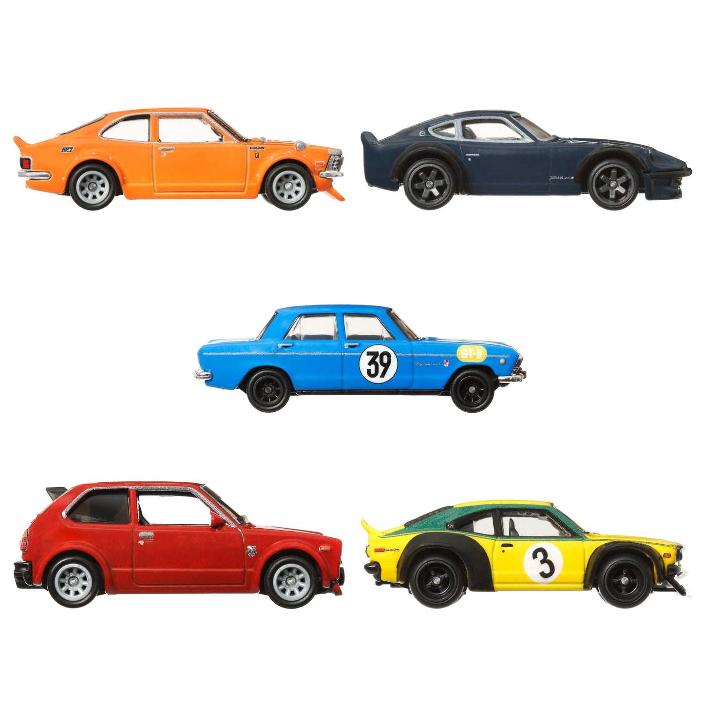 Hot Wheels Car Culture Japan Historics 4 Container Set - Bộ 5 Xe Mô Hình Die-cast Cao Cấp - Mattel HRW84