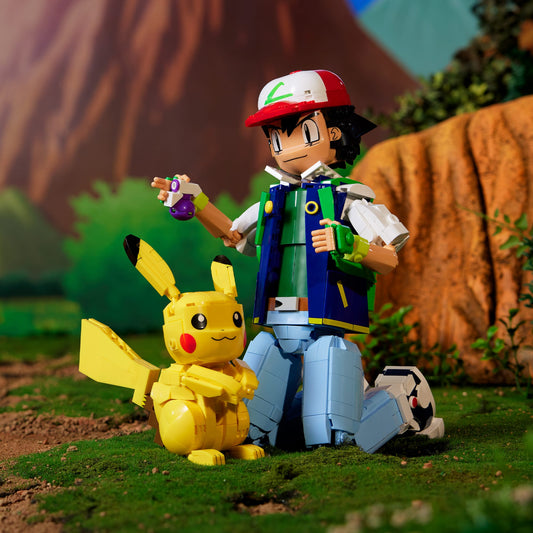 Ash & Pikachu: Path to Victory - Bộ Lắp Ráp Mô Hình Pokémon MEGA Showcase HTJ05