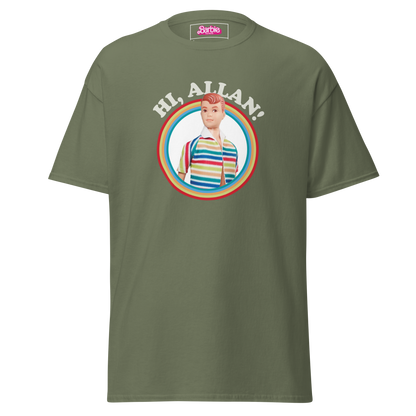 Hi Allan Doll T-shirt – Barbie The Movie Áo Thun Nam Xanh Quân Đội Mattel - Hình ảnh chi tiết 2