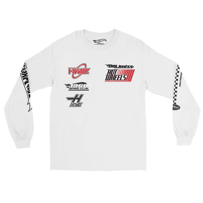 Hot Wheels Racing White Long Sleeve T-Shirt