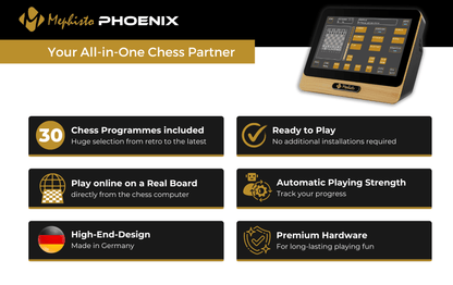 Mephisto Phoenix T - Máy Tính Cờ Vua Cao Cấp 21.7 inch - Millennium Millennium - ảnh 5 - Electronic Chess