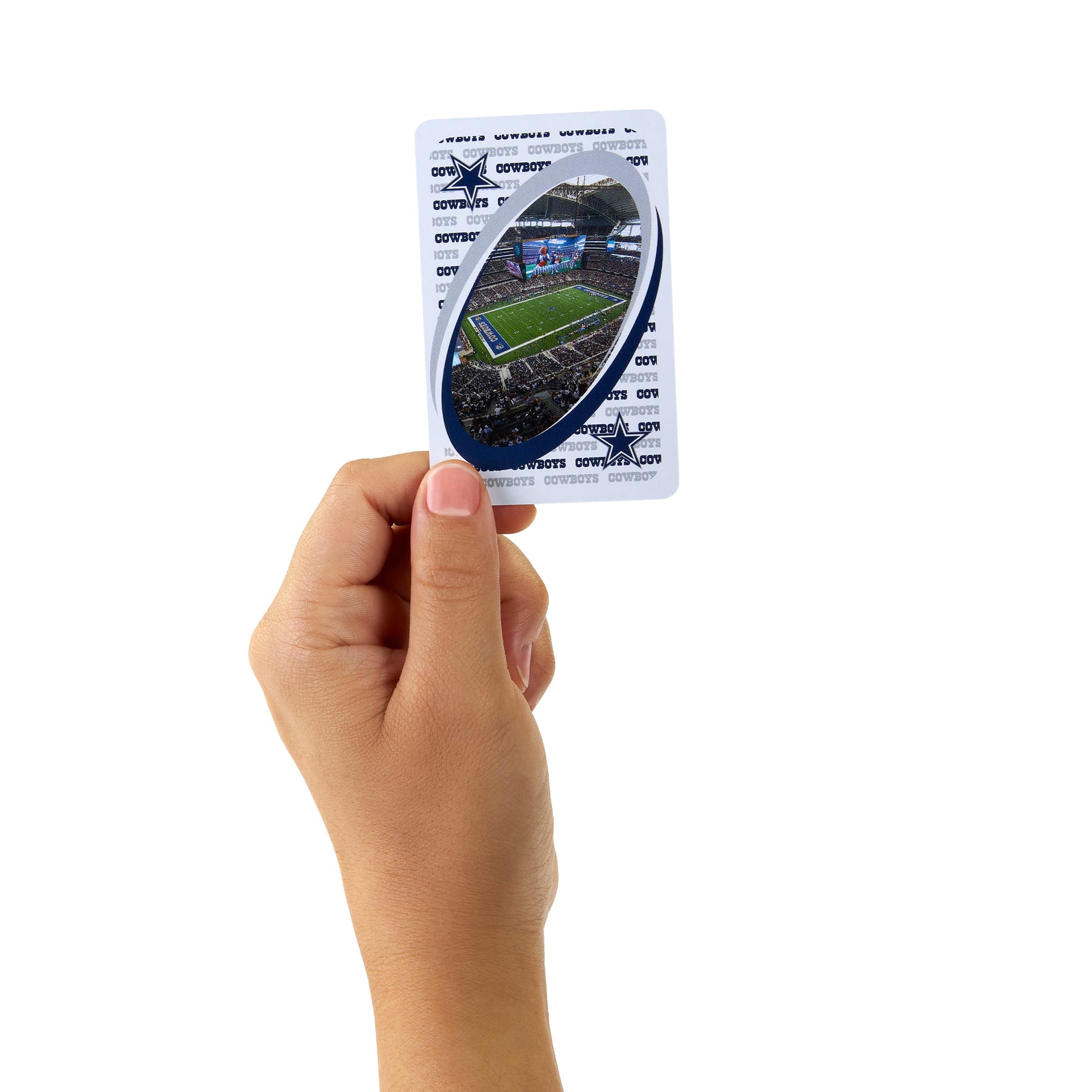 UNO Fandom NFL Dallas Cowboys Game Deck - Bộ Bài Thẻ Bài Thể Thao Mattel - Hình ảnh bổ sung 7