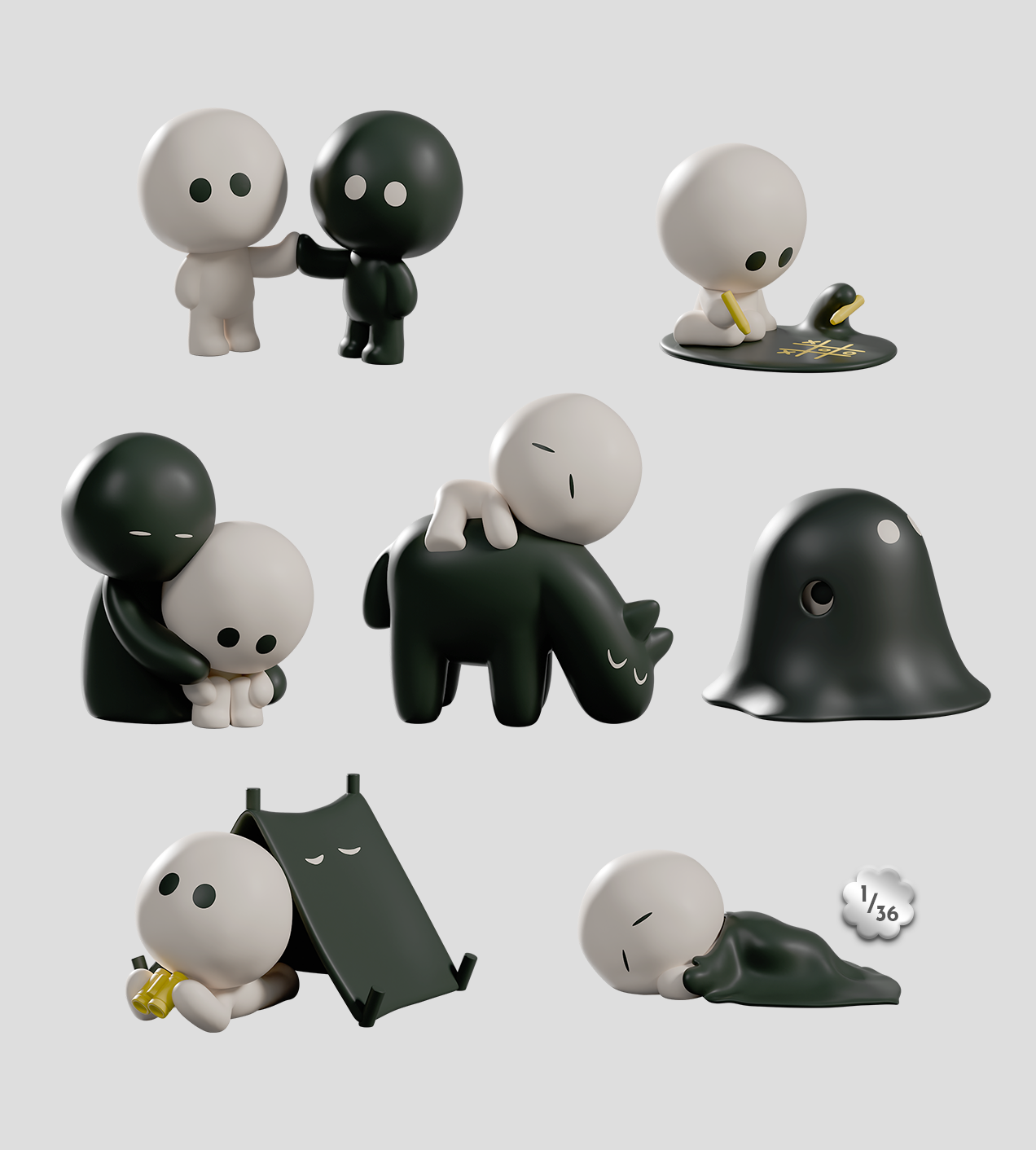 Meyanmi Shadow S1 - Blind Box Art Toy - Kaleidos Creative Kaleidos Creative - ảnh 2 - Blind Box