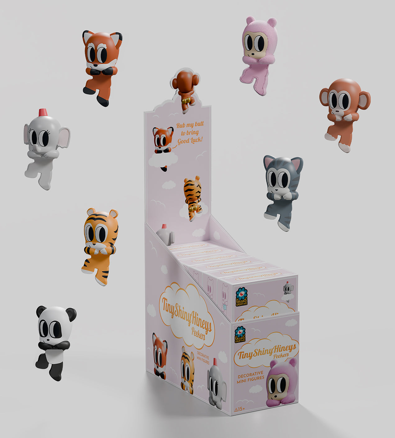 Tiny Shiny Hiney Peakers Blind Box - Mô Hình Đồ Chơi Art Toy - Kaleidos Creative - Hình ảnh sản phẩm