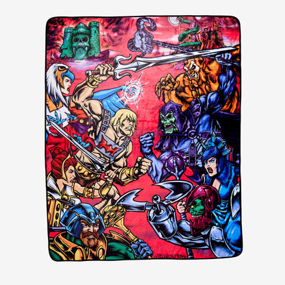 Mishka x MOTU Good vs. Evil Battle Blanket - Chăn Nỉ Sưu Tầm Masters of the Universe - Mattel Creations - Hình ảnh sản phẩm