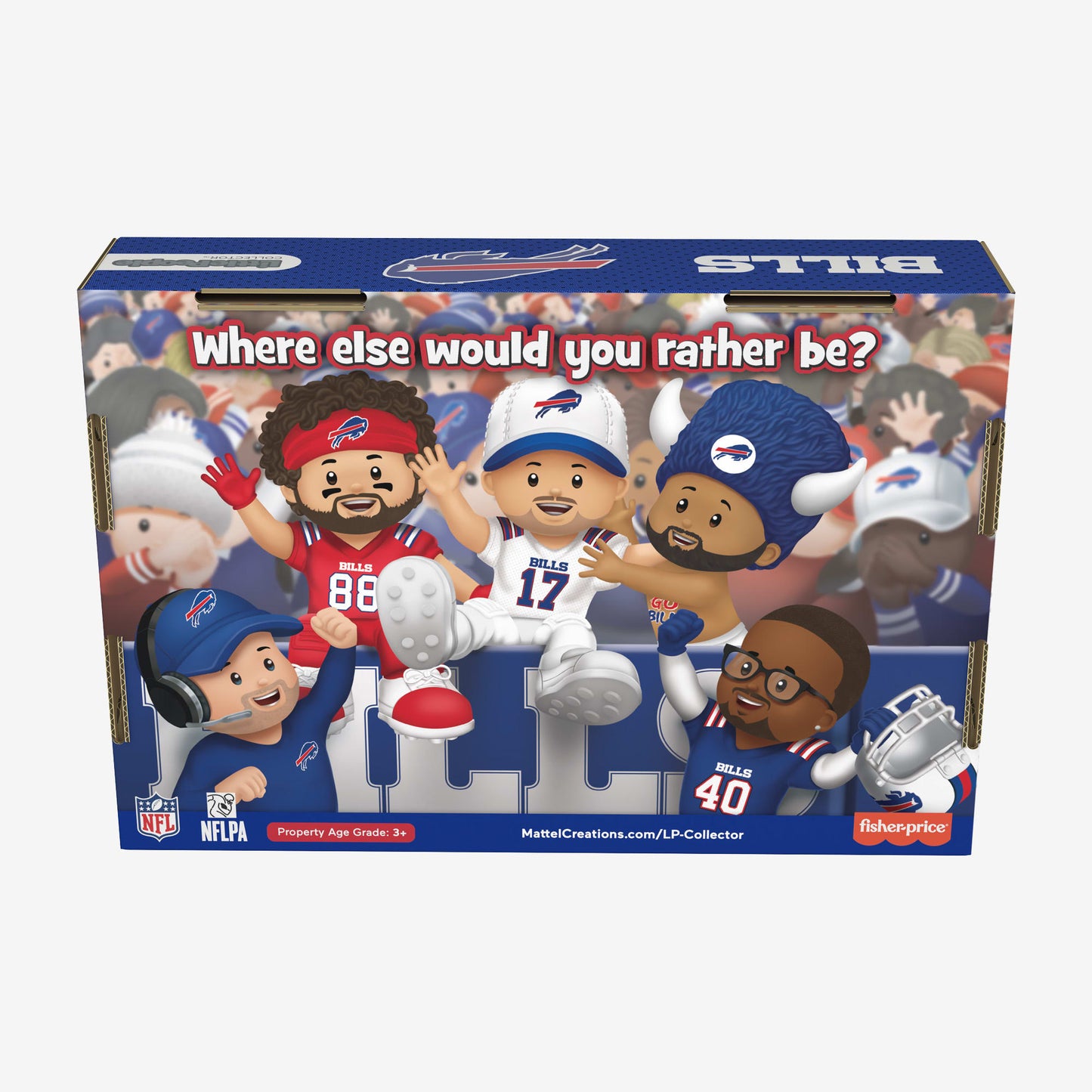 Little People Collector x NFL Buffalo Bills Set - Bộ Mô Hình Nhân Vật Thể Thao - Mattel Mattel Creations - ảnh 5 - Figure Set