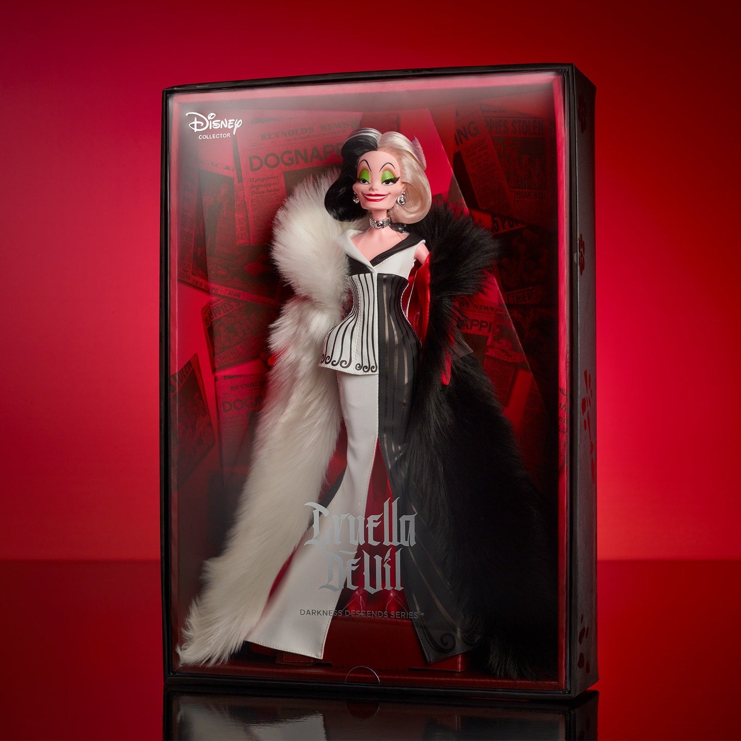 Disney Darkness Descends Cruella De Vil Doll - Búp Bê Phản Diện Sưu Tầm Cao Cấp - Mattel HWP46 - Hình ảnh bổ sung 8