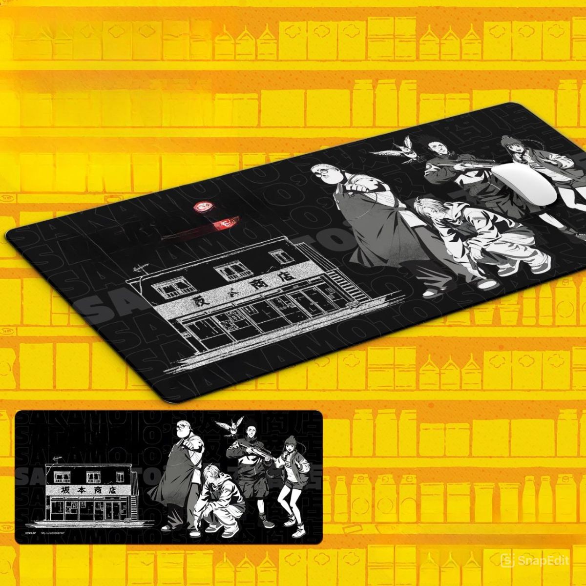 Sakamoto Days SUNRISEPOP SDAC034 Mouse and Keyboard Pad - Miếng lót chuột và bàn phím - SUNRISEPOP