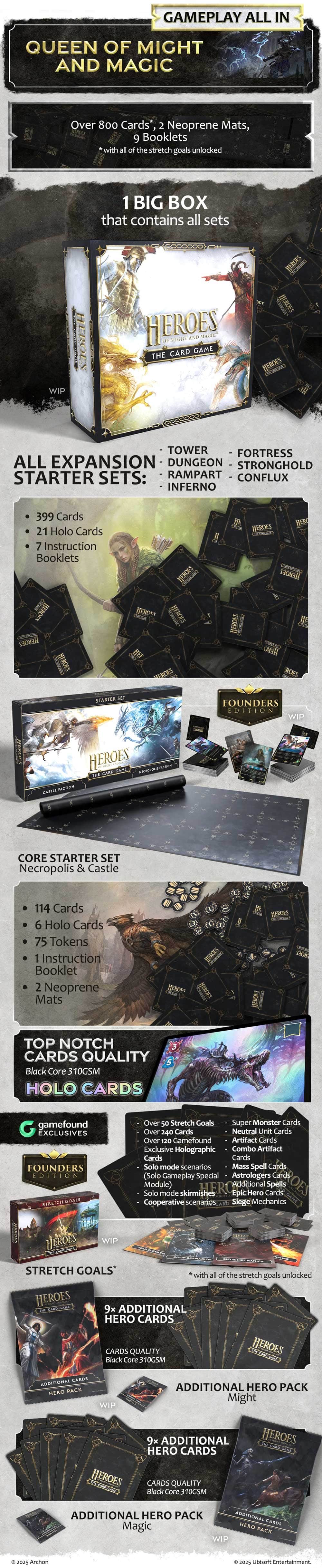 Heroes of Might & Magic: The Card Game Queen of Might & Magic Big Box Pledge (Kickstarter Pre-Order Special)