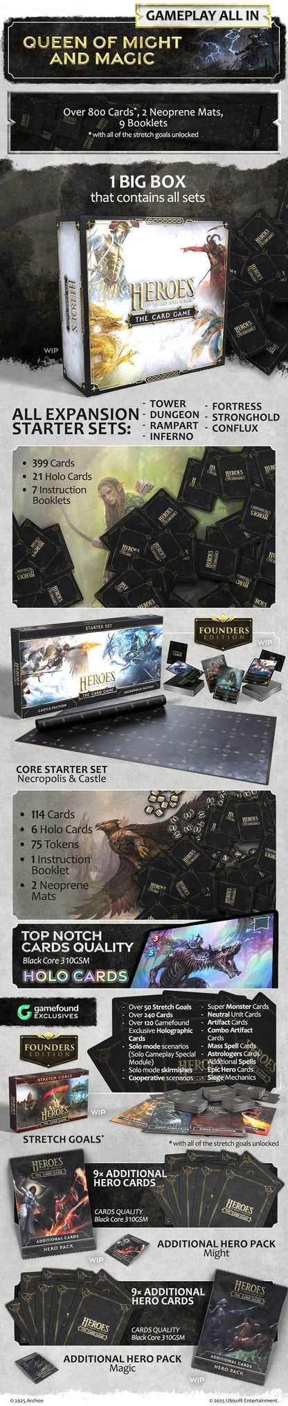 Heroes of Might & Magic: The Card Game Queen of Might & Magic Big Box Pledge (Kickstarter Pre-Order Special)