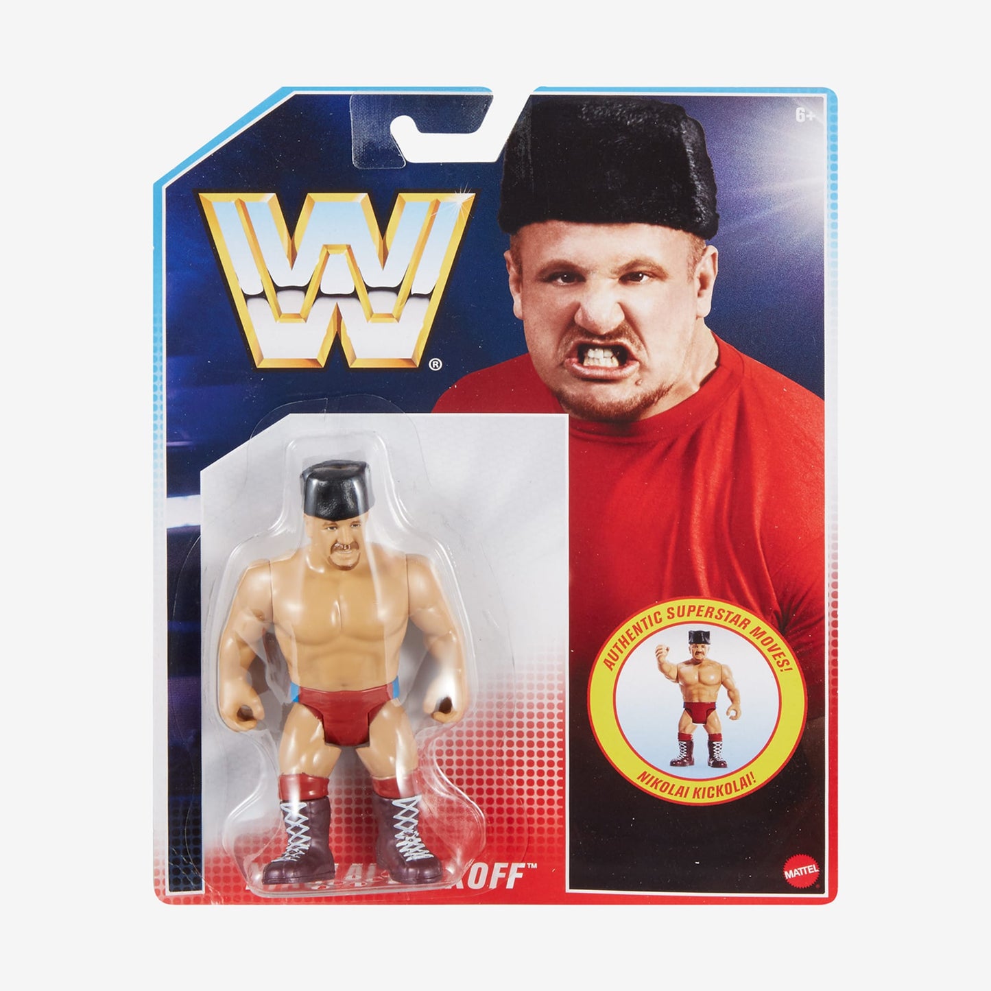 WWE Retro Figures Set Wave 2 - Bộ 4 Mô Hình Đấu Vật Mỹ - Mattel HDX85 - Hình ảnh bổ sung 7
