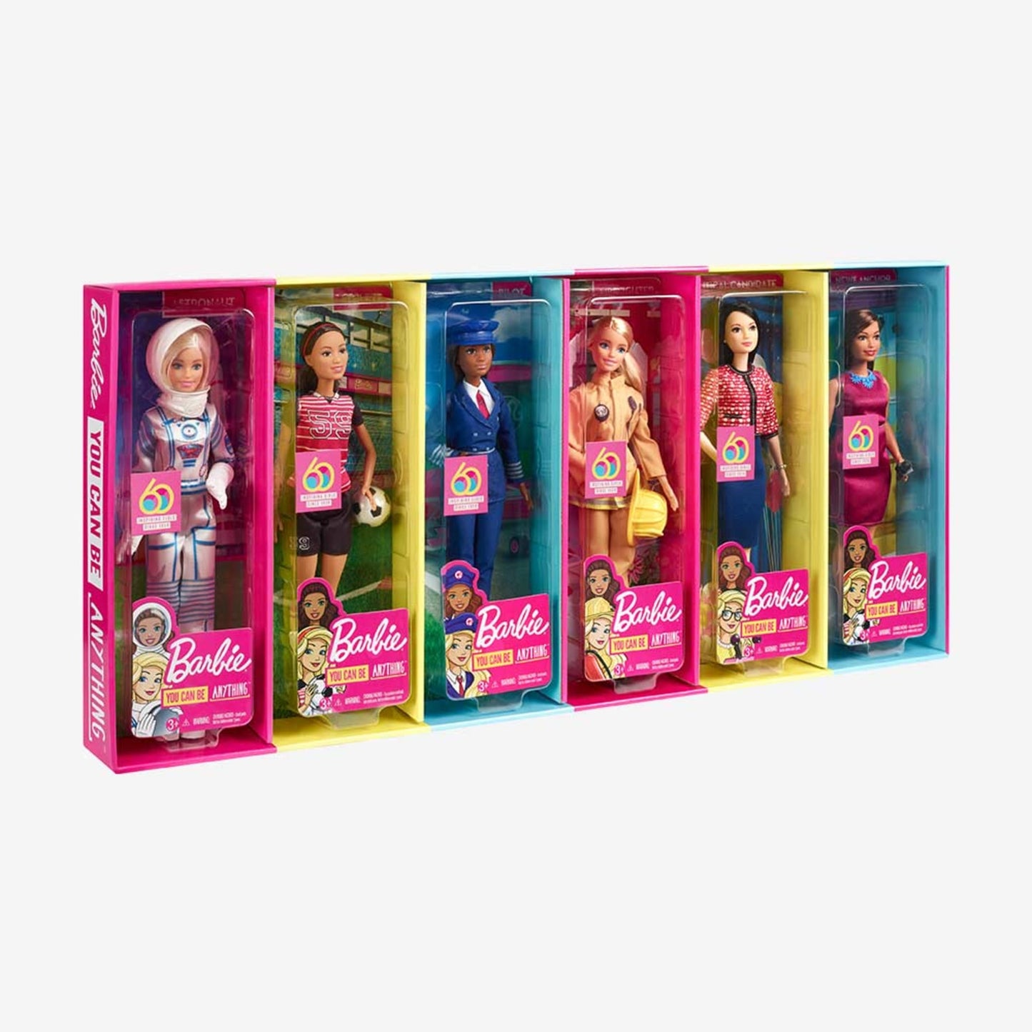 Barbie 60th Anniversary Careers Dolls Limited Edition Bundle - Bộ Sưu Tập Búp Bê Kỷ Niệm 60 Năm - Mattel Mattel - ảnh 1 - Col