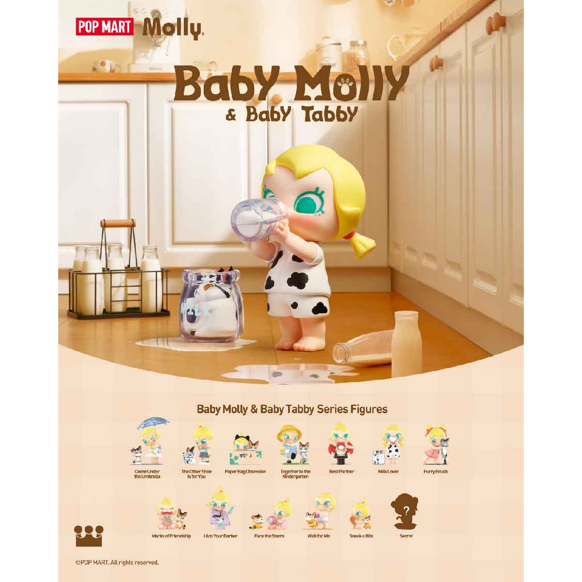 Baby Molly & Baby Tabby Series Figures - Mô hình Blind Box - POP MART