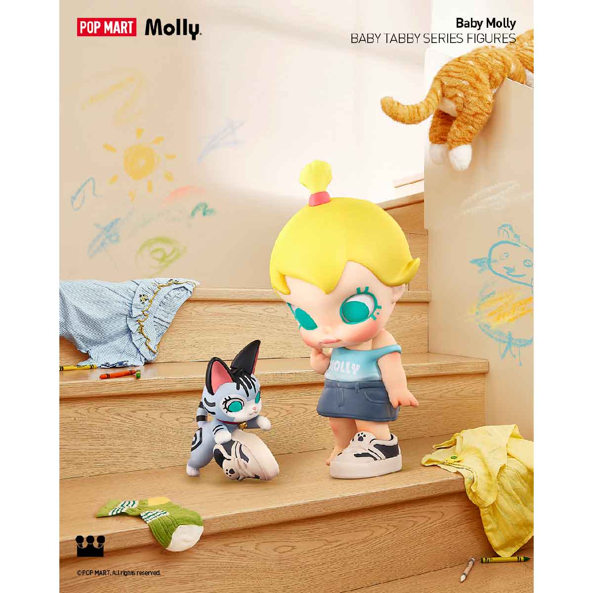 Baby Molly & Baby Tabby Series Figures - Mô hình Blind Box - POP MART