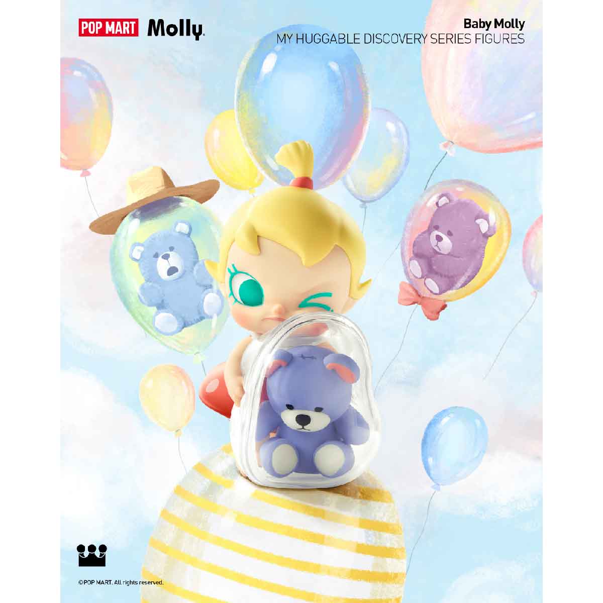 Baby Molly My Huggable Discovery Series Figures - Mô hình Blind Box - POP MART