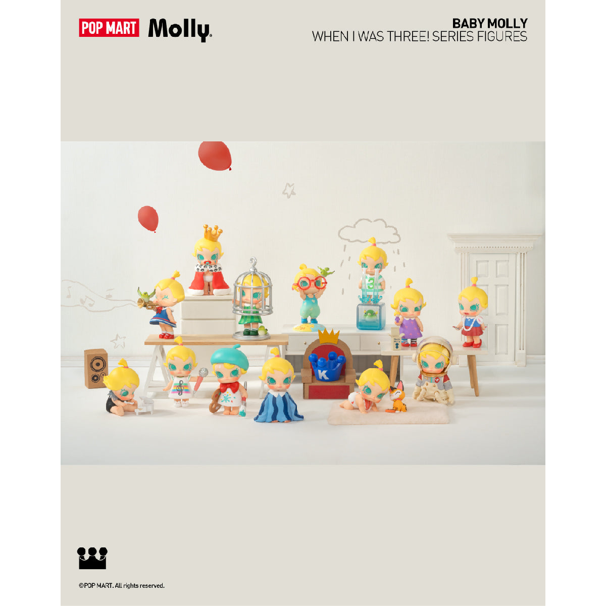Baby Molly When I was Three！Series Figures - Mô hình Blind Box Art Toy - POP MART