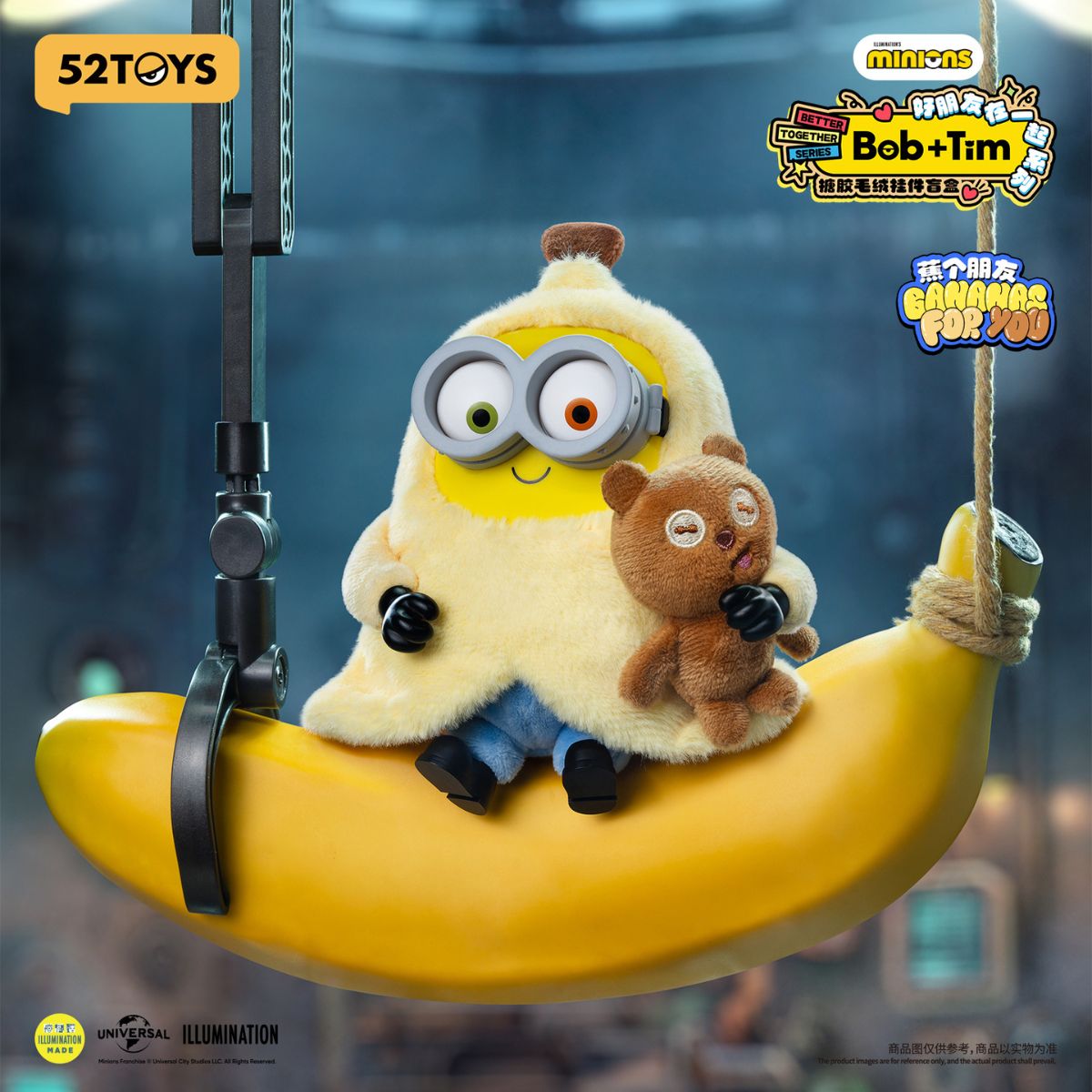 Bob & Tim Best Buddies Series Vinyl Plush Keychain - Móc khóa gấu bông Blind Box - 52TOYS