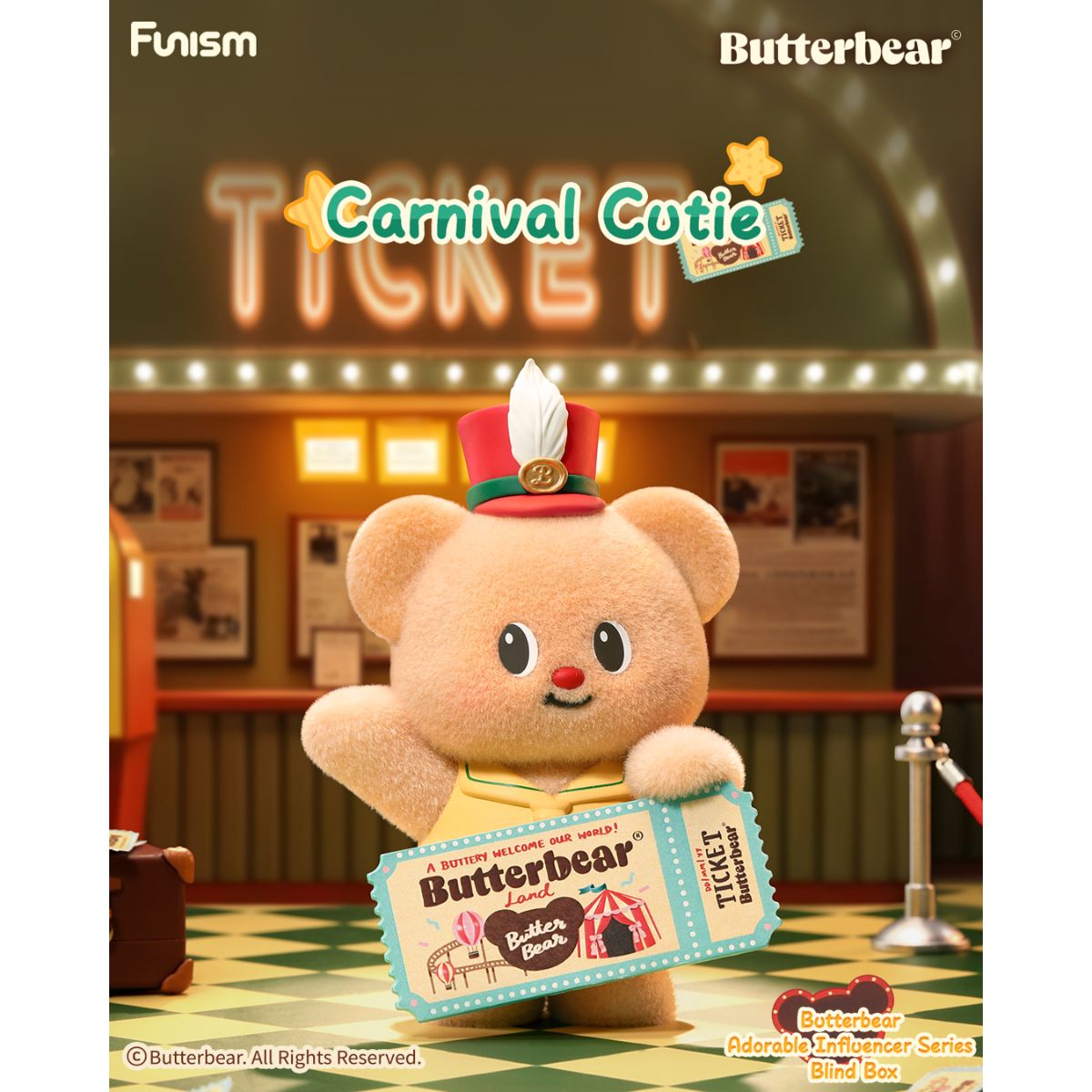 Butterbear Adorable Influencer Series - Mô hình Blind Box Art Toy - FUNISM MX2108