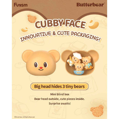 ButterBear Baked With Love Series Cubby Face - Mô hình Blind Box - FUNISM MX2089