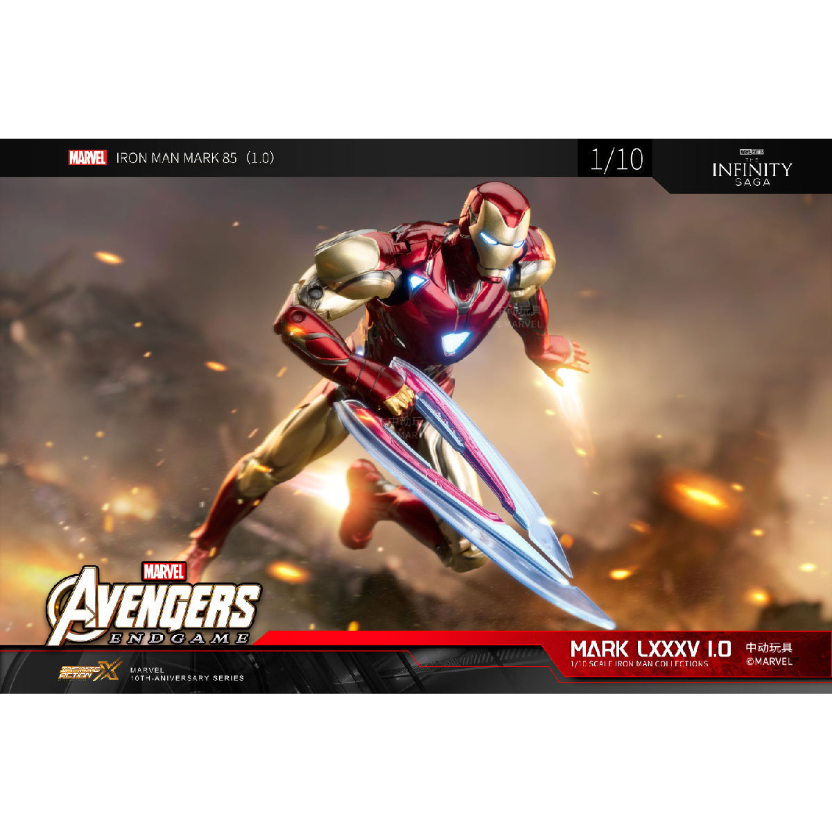 Iron Man MK85 1.0 Version - Mô hình cao cấp Action Figure - ZD TOYS 1906-85