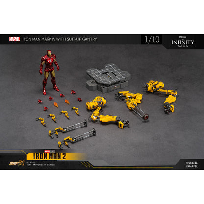 High-end MK4 Model and Combat Transformation System - Mô hình Iron Man MK4 kèm bệ máy biến hình - ZD TOYS 1918