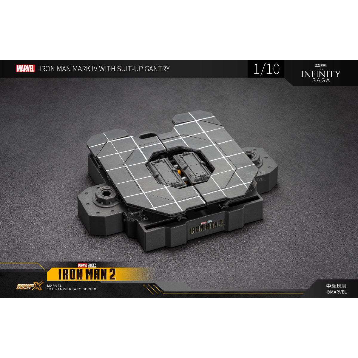 High-end MK4 Model and Combat Transformation System - Mô hình Iron Man MK4 kèm bệ máy biến hình - ZD TOYS 1918