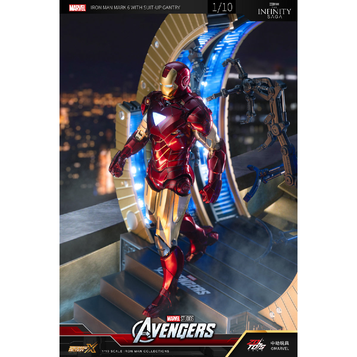 High-end MK6 Model and Combat Transformation System - Mô hình Iron Man MK6 - ZD TOYS 1928