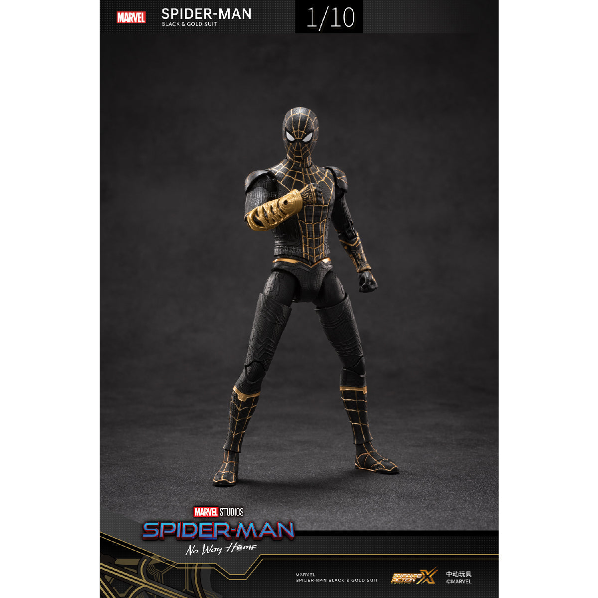 High-end Spiderman Black&Gold Model NWH ZD TOYS 1913-01 - Mô hình Action Figure cao cấp - ZD TOYS - Hình ảnh bổ sung 6