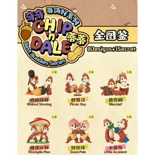 Chip And Dale Best Buddies Series - Mô hình Blind Box Figure - 52TOYS